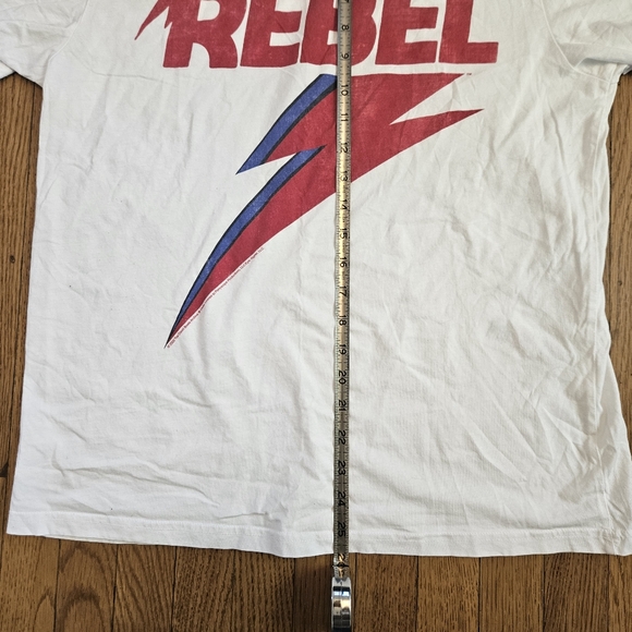David Bowie Women's Distressed Rebel Boyfriend Fit T-Shirt Size L - Picture 5 of 6